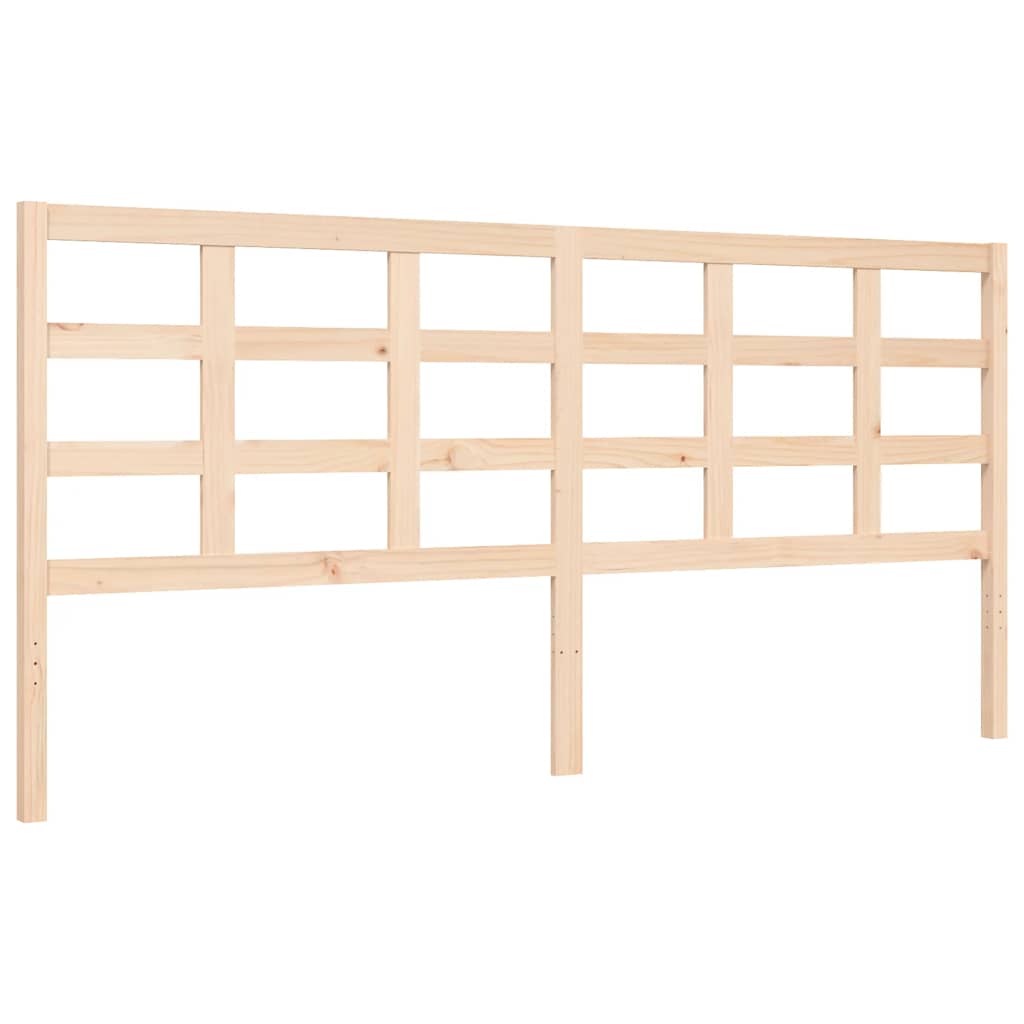 Bed Frame without Mattress 200x200 cm Solid Wood Pine