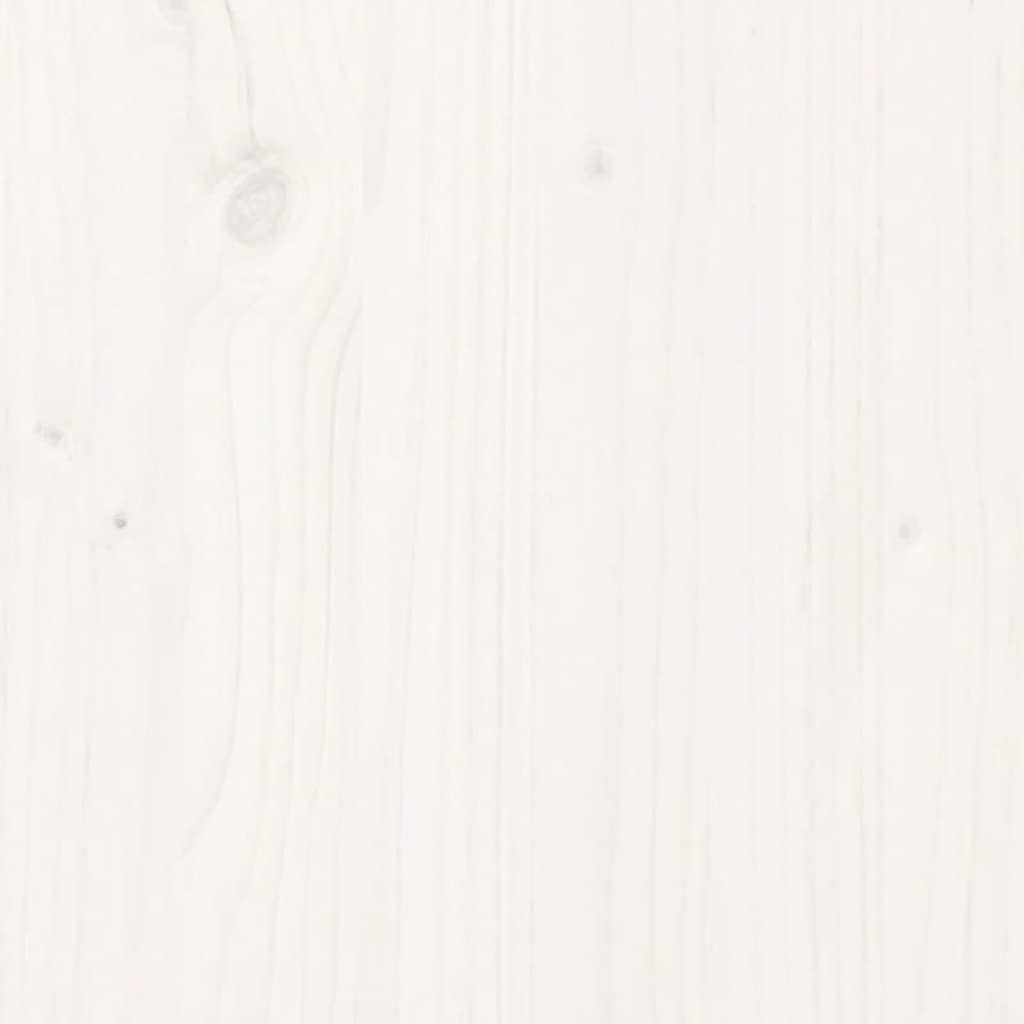 Bed Frame without Mattress White 140x190 cm Solid Wood Pine