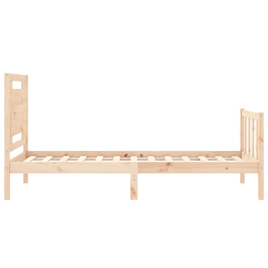 Bed Frame without Mattress 100x200 cm Solid Wood Pine