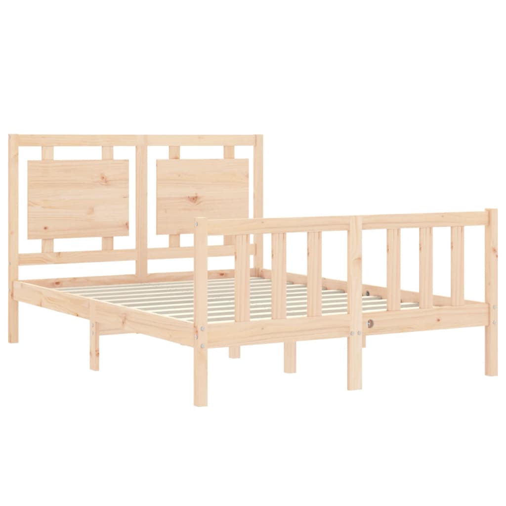Bed Frame without Mattress 120x200 cm Solid Wood Pine
