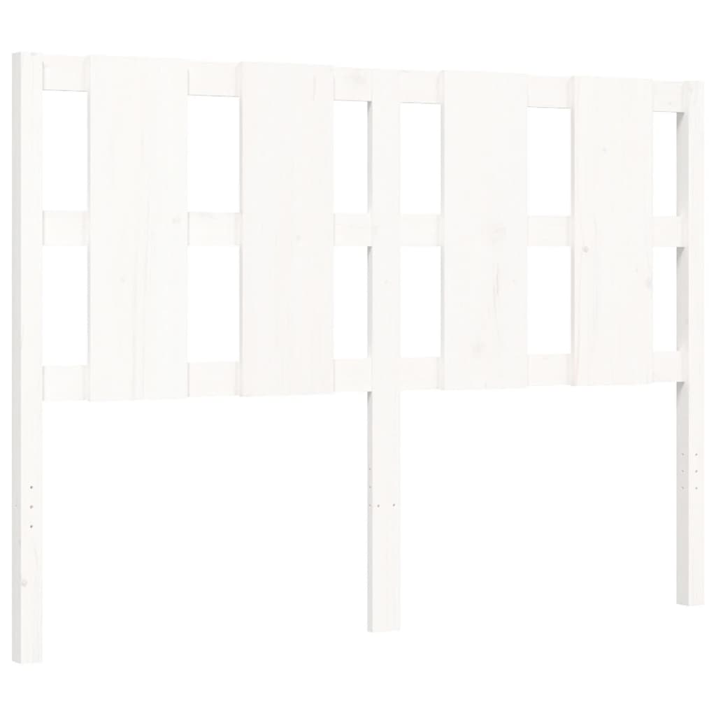 Bed Frame without Mattress White 120x200 cm Solid Wood Pine