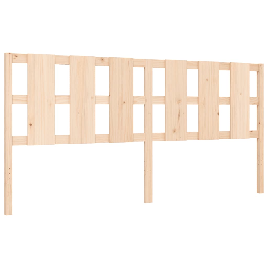 Bed Frame without Mattress 200x200 cm Solid Wood Pine