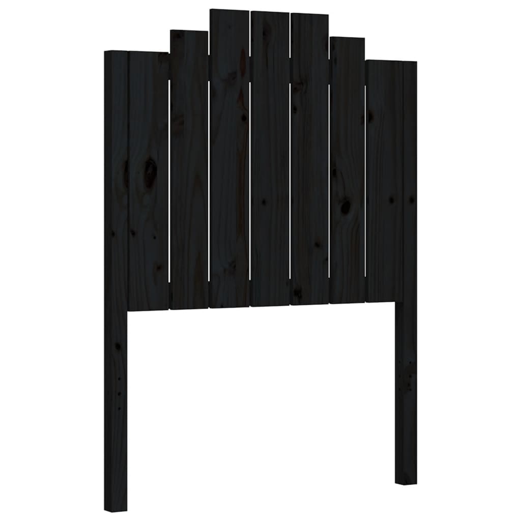Bed Frame without Mattress Black Small Single Solid Wood Pine