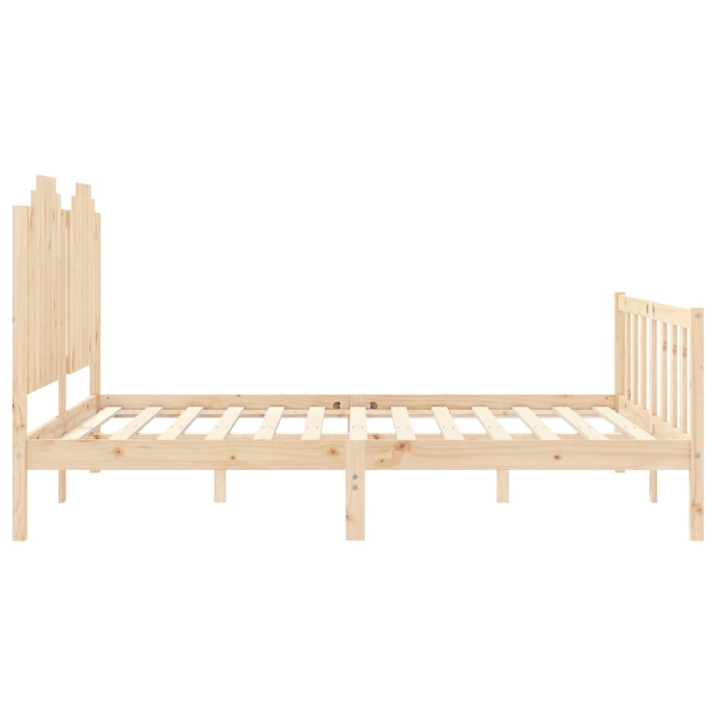 Bed Frame without Mattress 160x200 cm Solid Wood Pine
