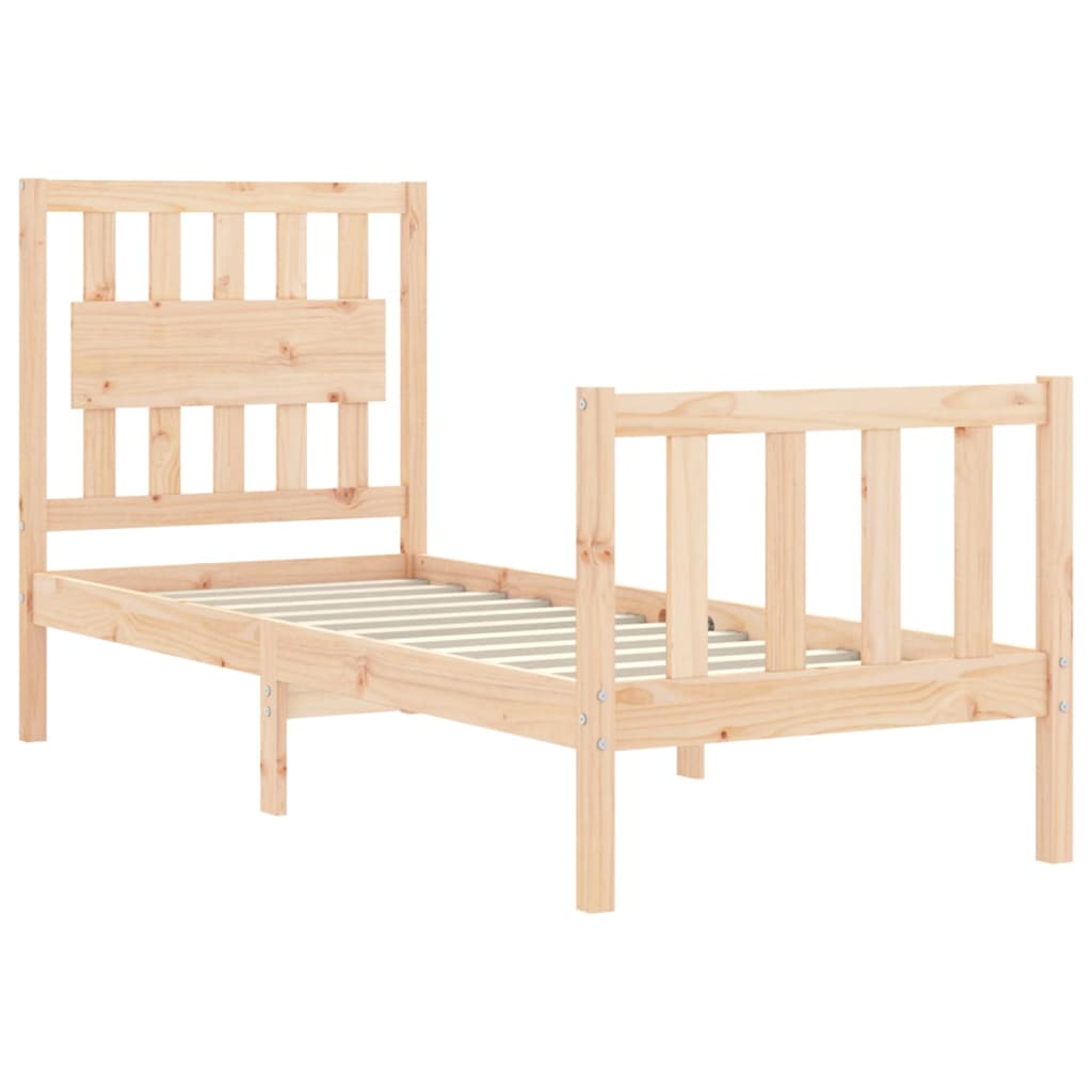 Bed Frame without Mattress Small Single Solid Wood Pine