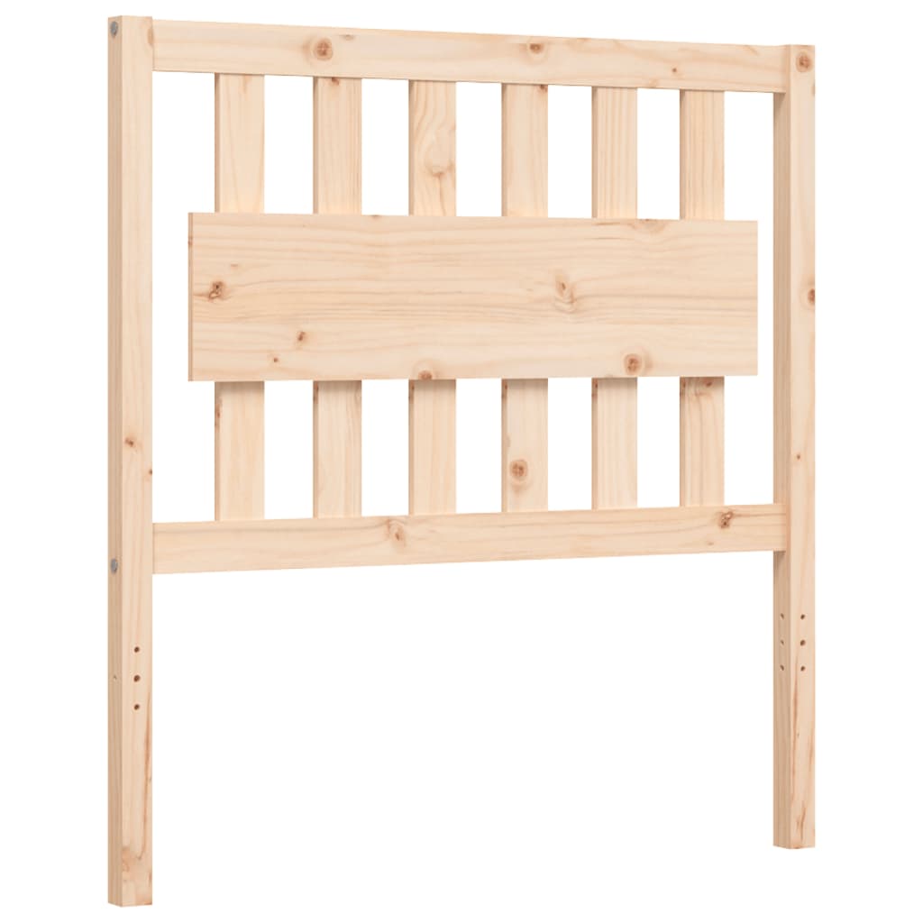 Bed Frame without Mattress 90x200 cm Solid Wood Pine