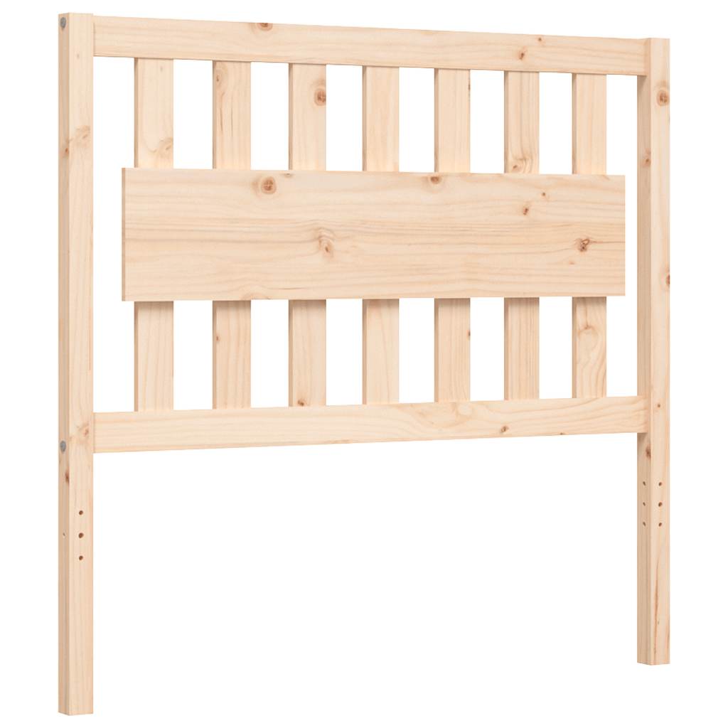 Bed Frame without Mattress 100x200 cm Solid Wood Pine