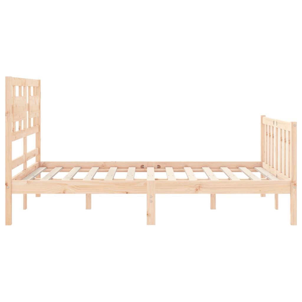 Bed Frame without Mattress 120x200 cm Solid Wood Pine