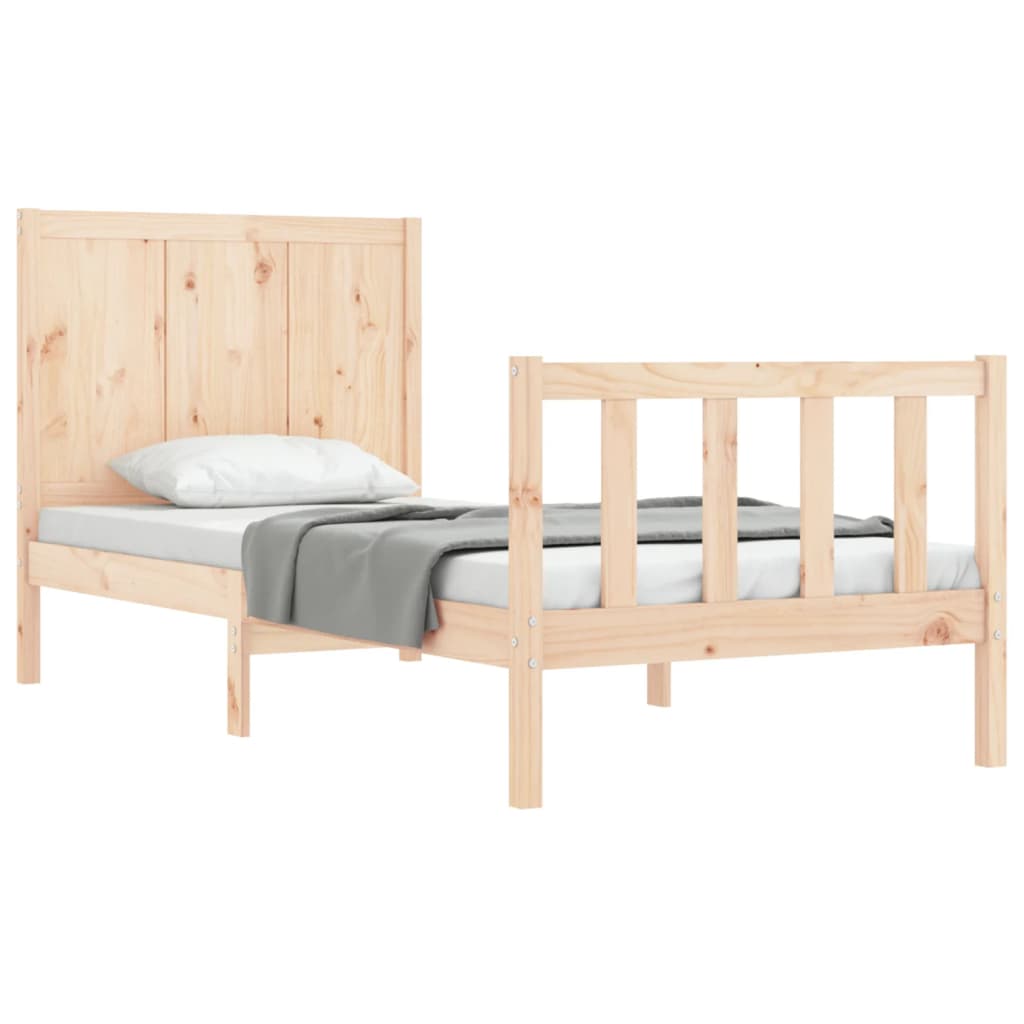 Bed Frame without Mattress Small Single Solid Wood Pine