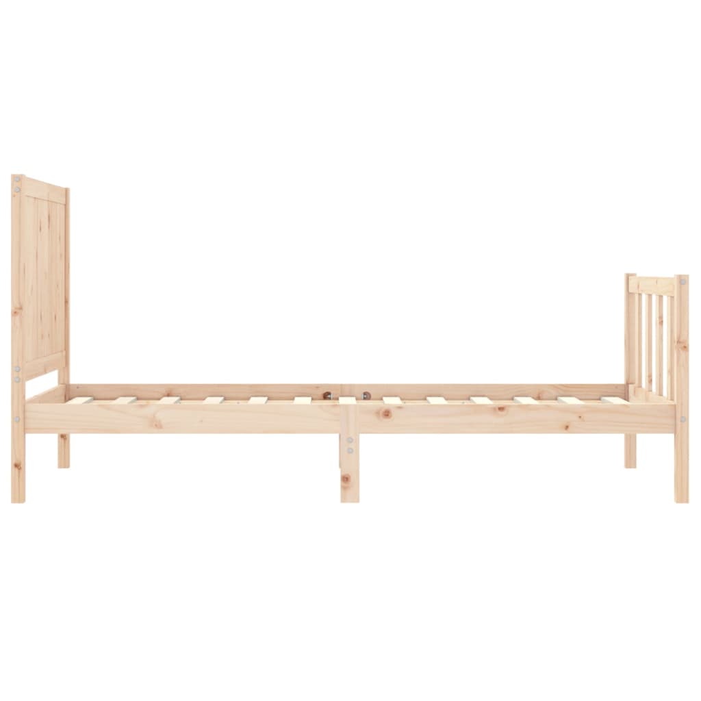Bed Frame without Mattress Small Single Solid Wood Pine