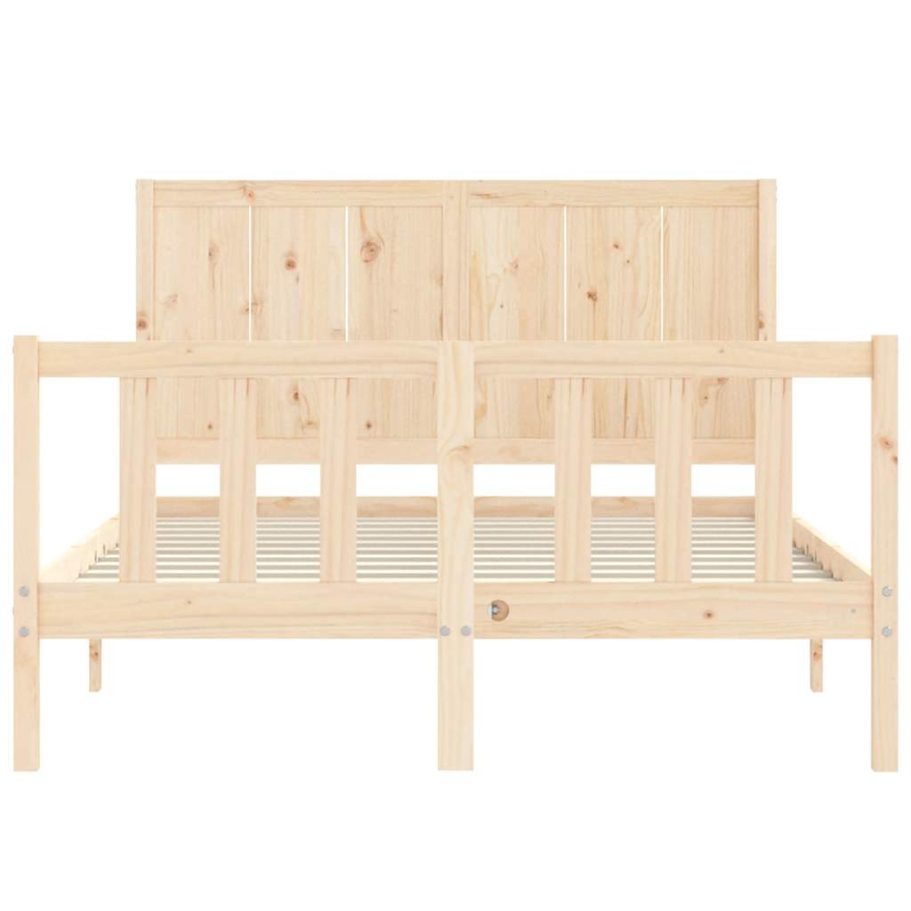 Bed Frame without Mattress Small Double Solid Wood Pine