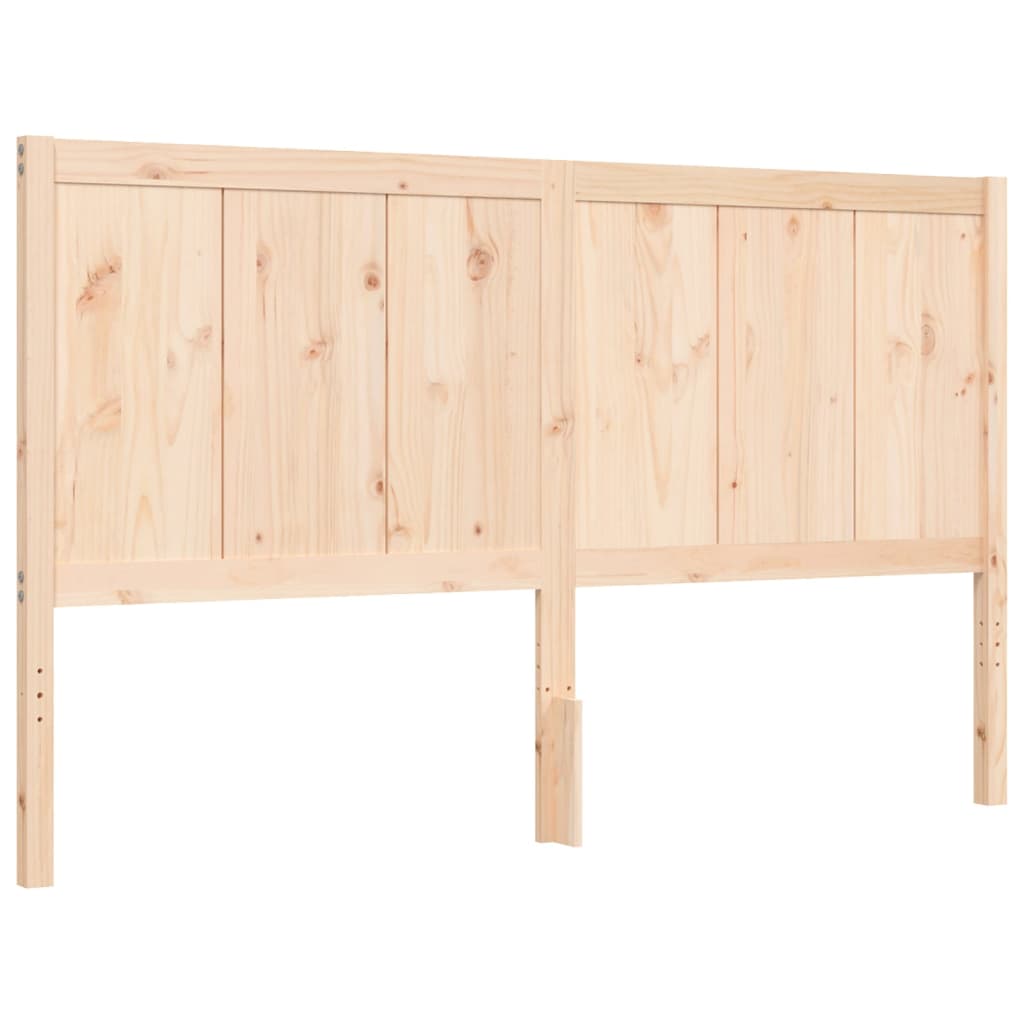 Bed Frame without Mattress King Size Solid Wood Pine