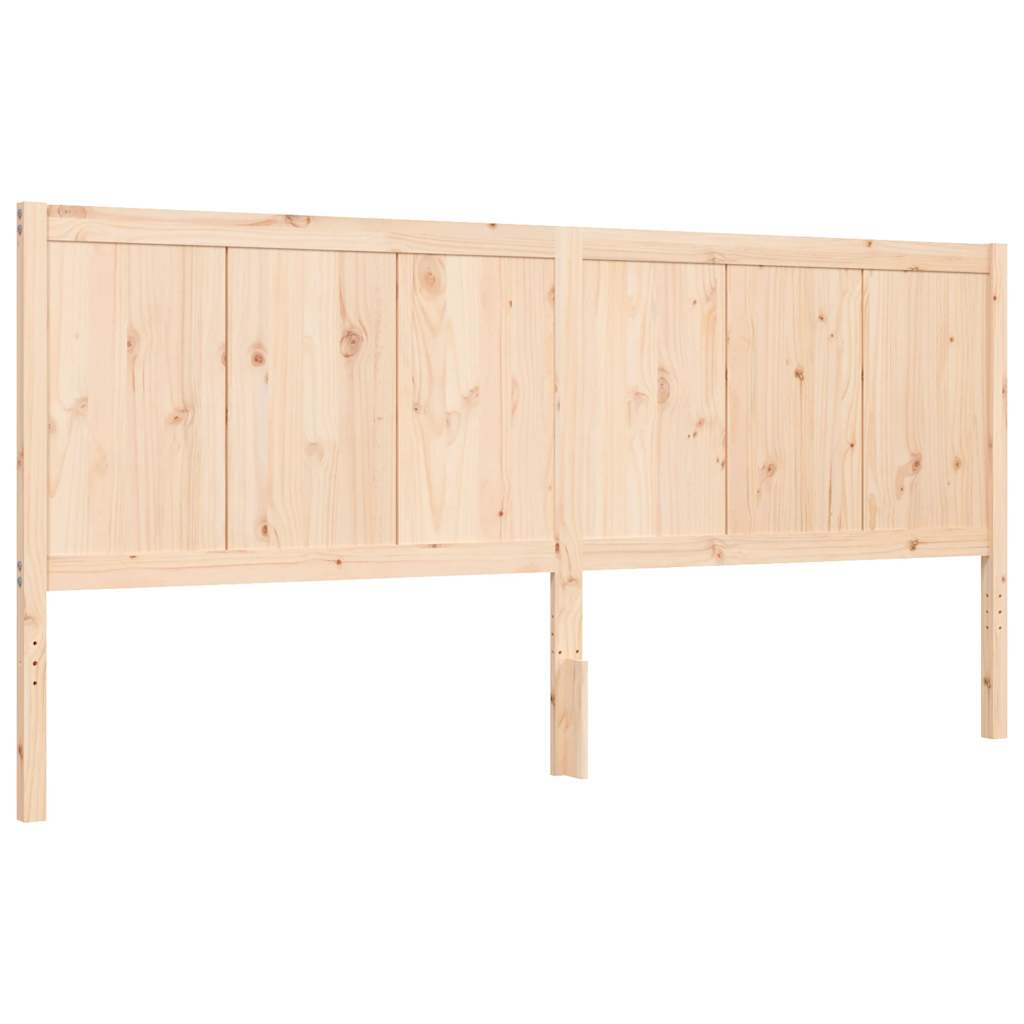 Bed Frame without Mattress 200x200 cm Solid Wood Pine