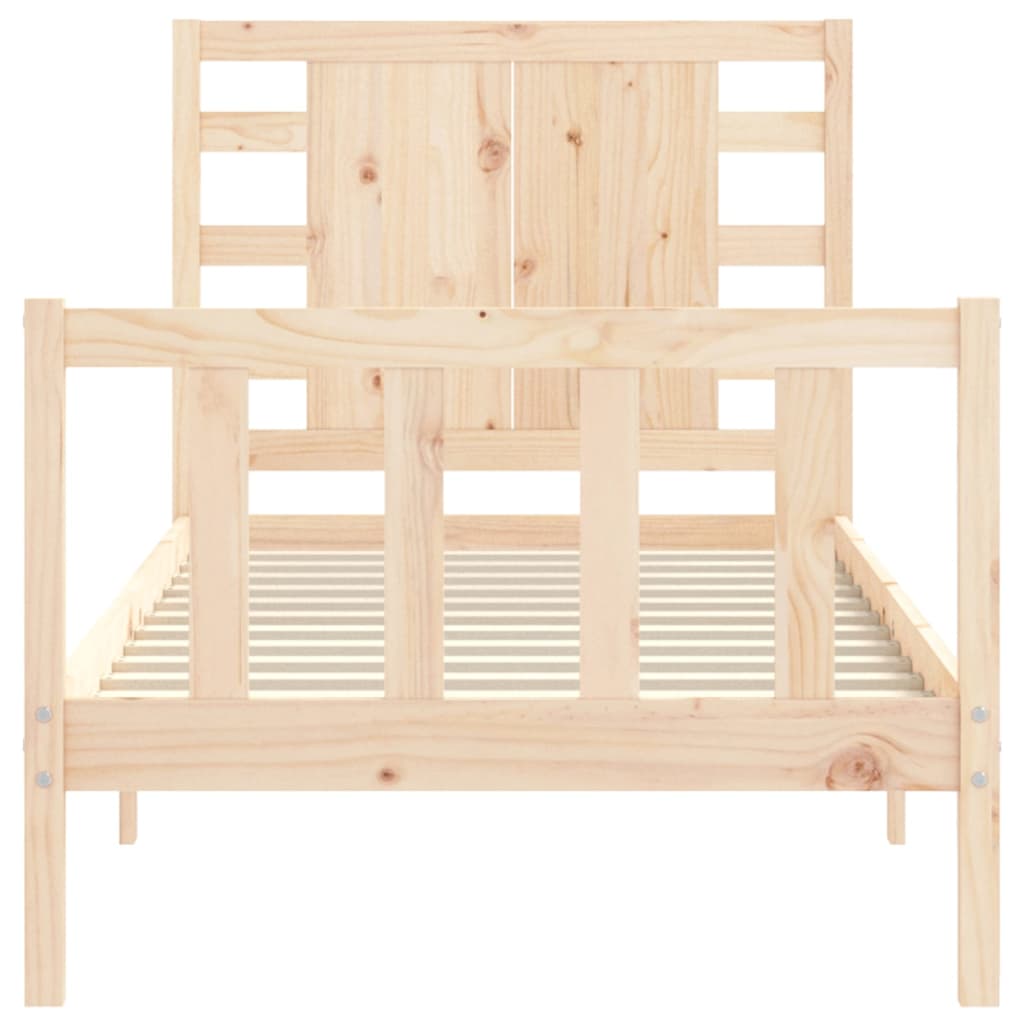 Bed Frame without Mattress Small Single Solid Wood Pine