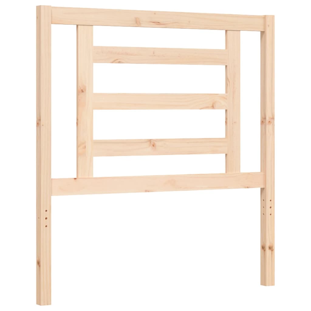 Bed Frame without Mattress 90x200 cm Solid Wood Pine