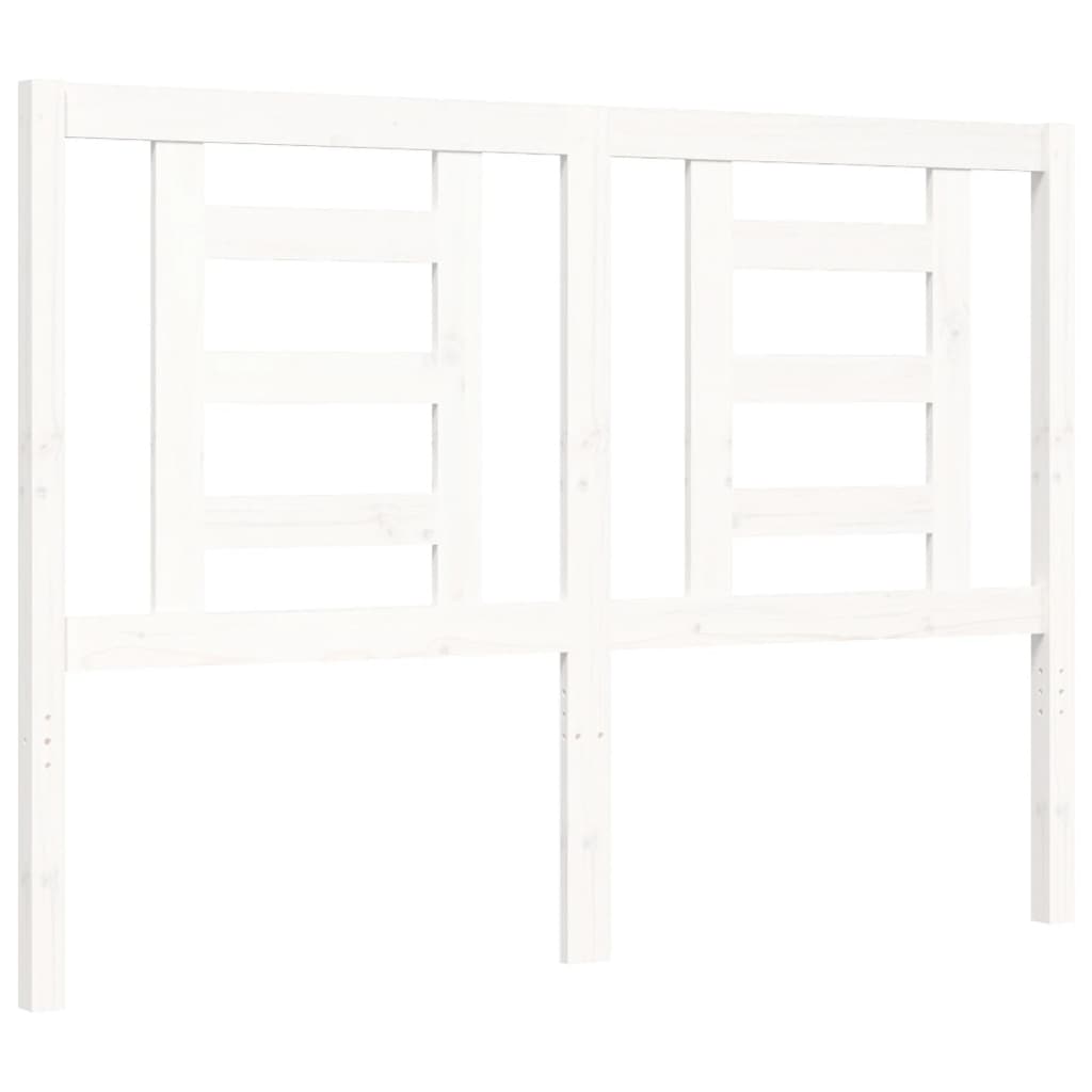 Bed Frame without Mattress White 140x200 cm Solid Wood Pine
