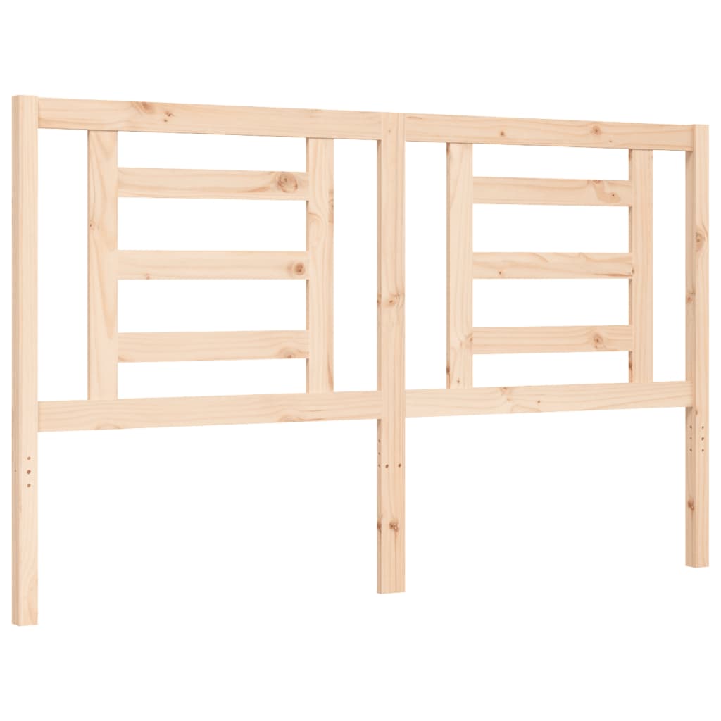 Bed Frame without Mattress King Size Solid Wood Pine