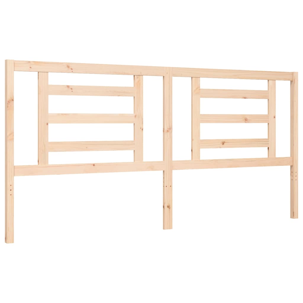 Bed Frame without Mattress 200x200 cm Solid Wood Pine
