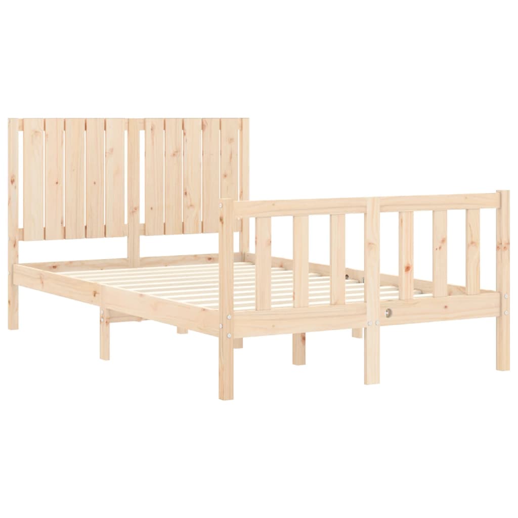 Bed Frame without Mattress Small Double Solid Wood Pine