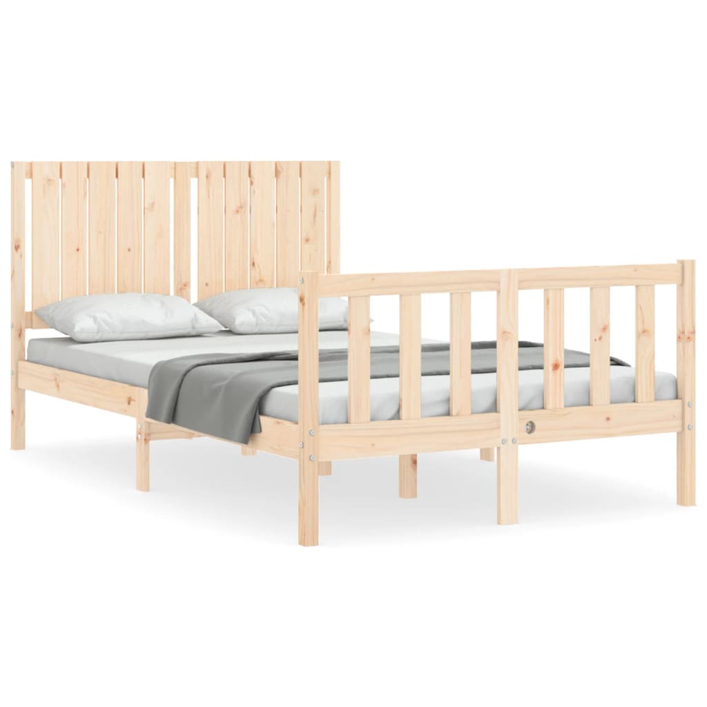Bed Frame without Mattress 120x200 cm Solid Wood Pine