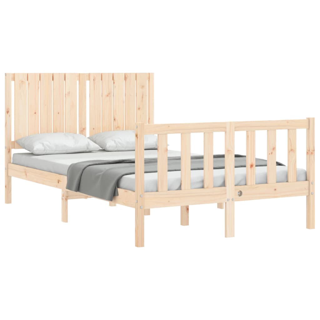Bed Frame without Mattress 120x200 cm Solid Wood Pine