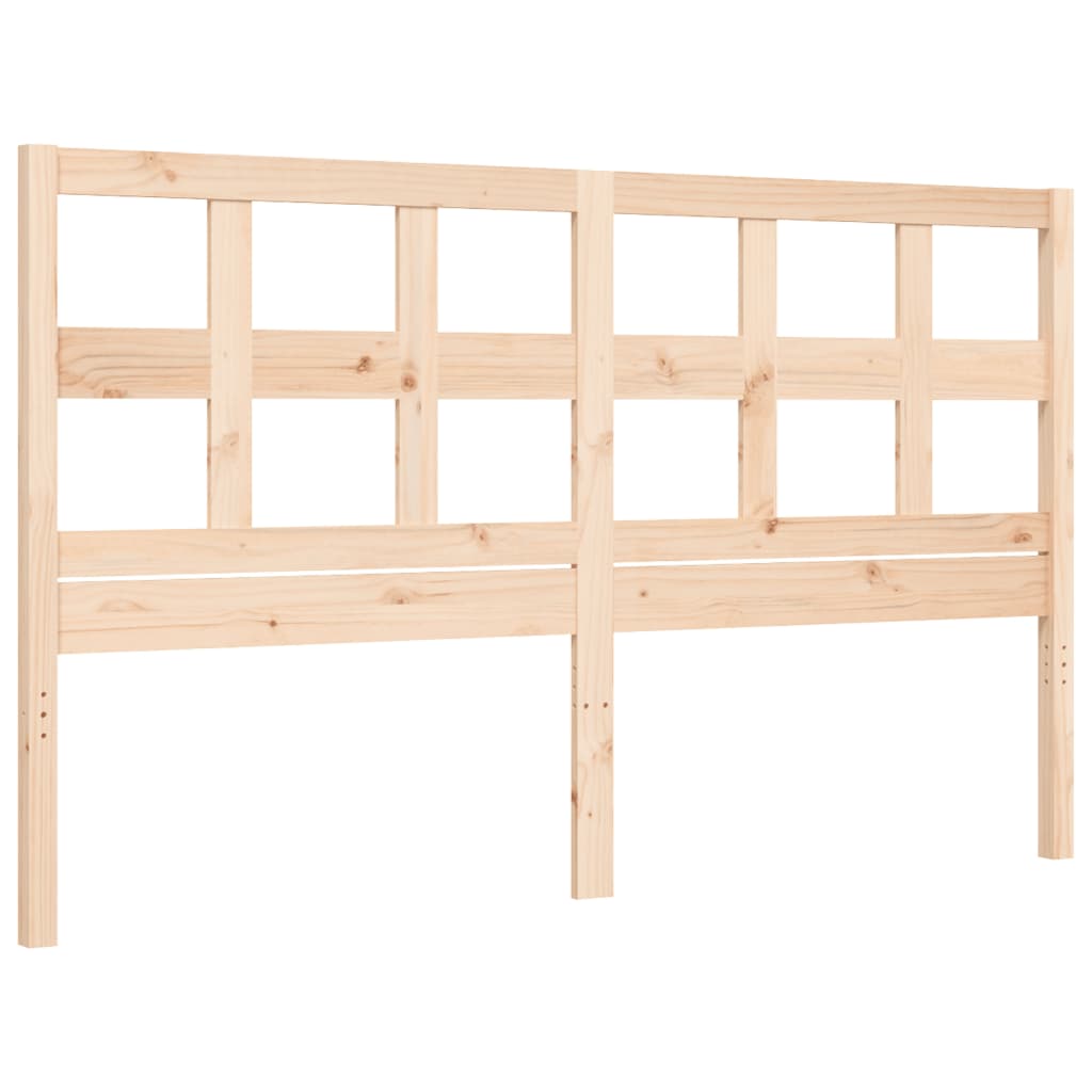 Bed Frame without Mattress 160x200 cm Solid Wood Pine