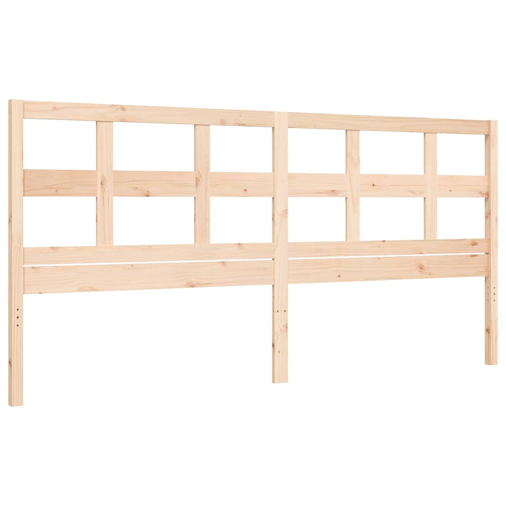 Bed Frame without Mattress 200x200 cm Solid Wood Pine