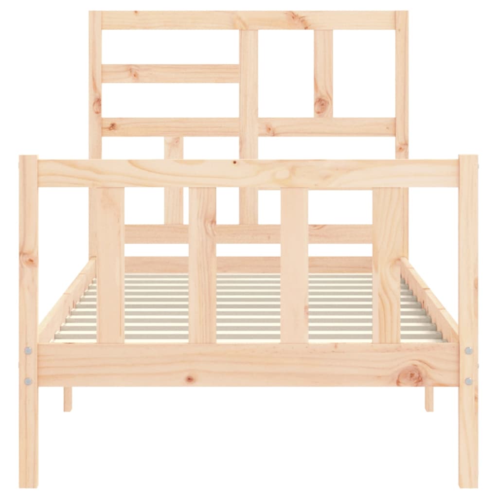 Bed Frame without Mattress Small Single Solid Wood Pine