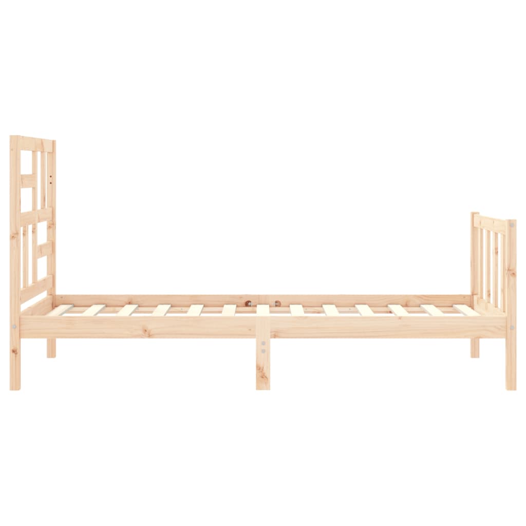 Bed Frame without Mattress Small Single Solid Wood Pine