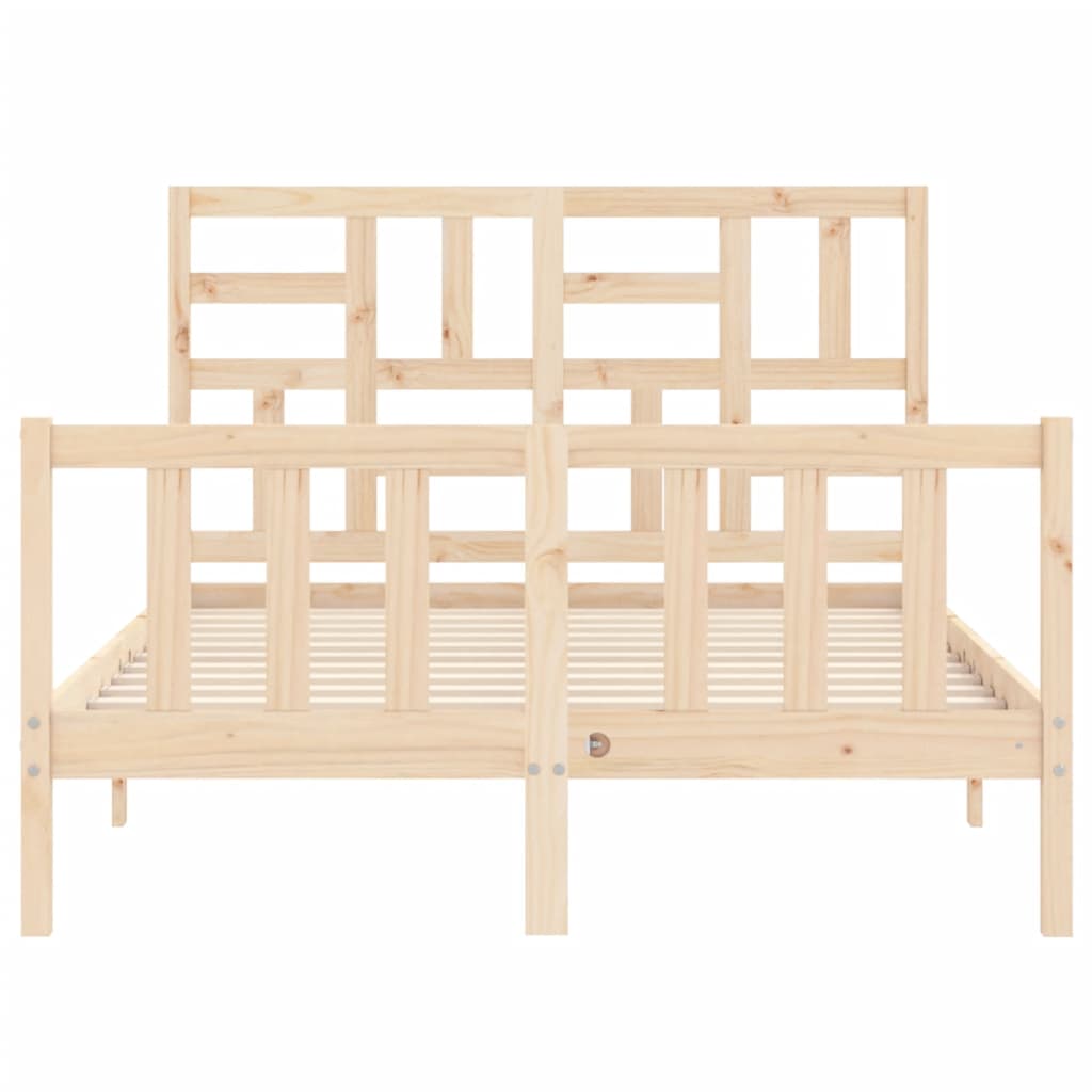 Bed Frame without Mattress 120x200 cm Solid Wood Pine