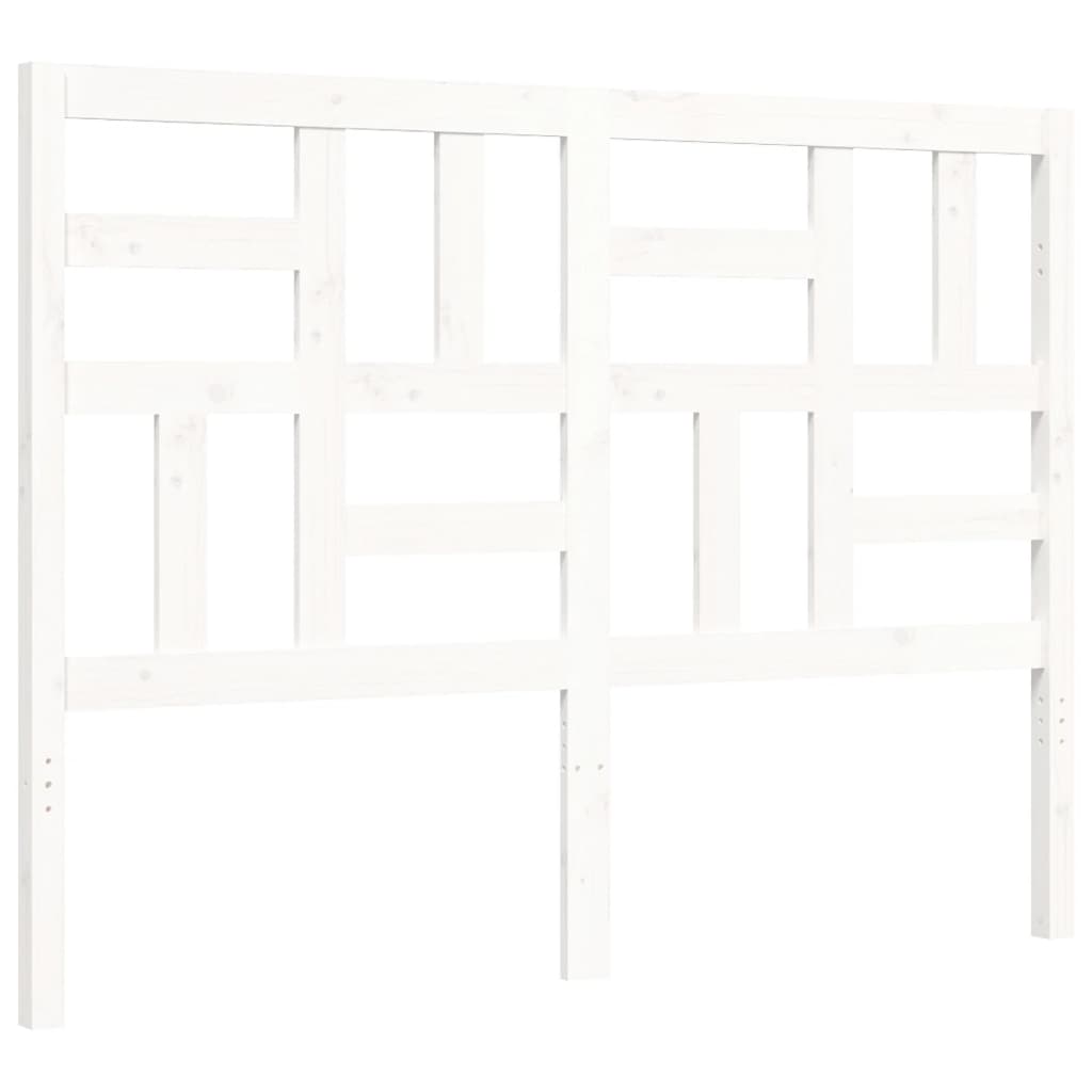 Bed Frame without Mattress White 140x200 cm Solid Wood Pine