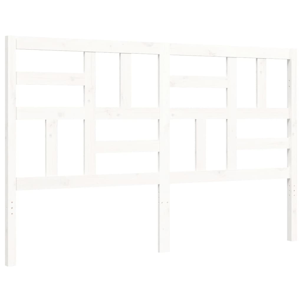 Bed Frame without Mattress White 160x200 cm Solid Wood Pine