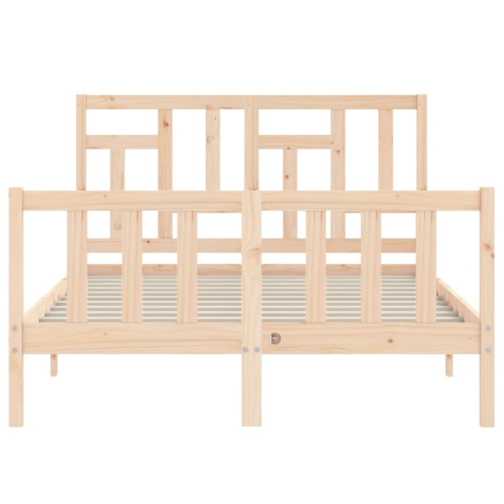 Bed Frame without Mattress Small Double Solid Wood Pine