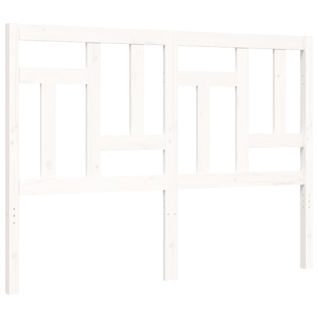 Bed Frame without Mattress White 120x200 cm Solid Wood Pine