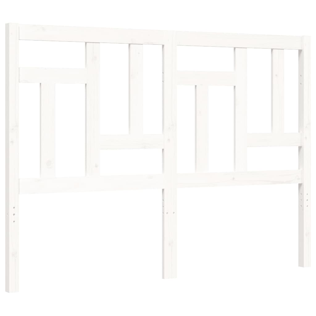 Bed Frame without Mattress White 140x200 cm Solid Wood Pine