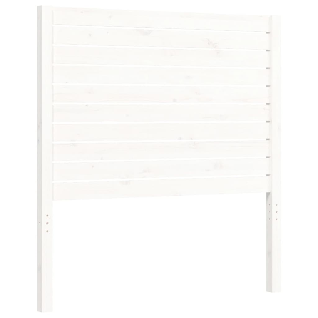 Bed Frame without Mattress White Small Single Solid Wood Pine