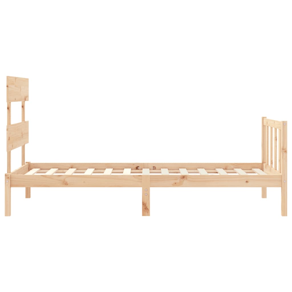 Bed Frame without Mattress Small Single Solid Wood Pine
