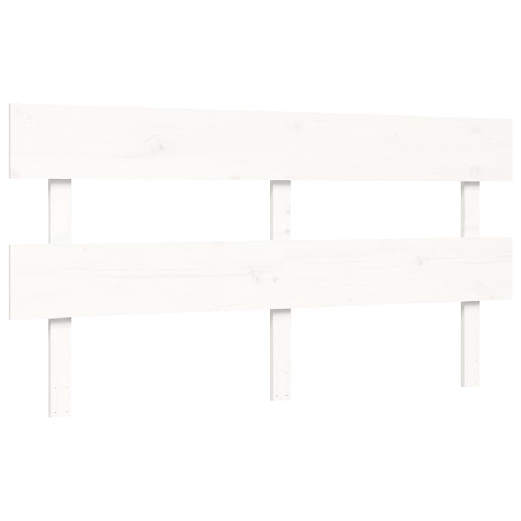 Bed Frame without Mattress White 160x200 cm Solid Wood Pine