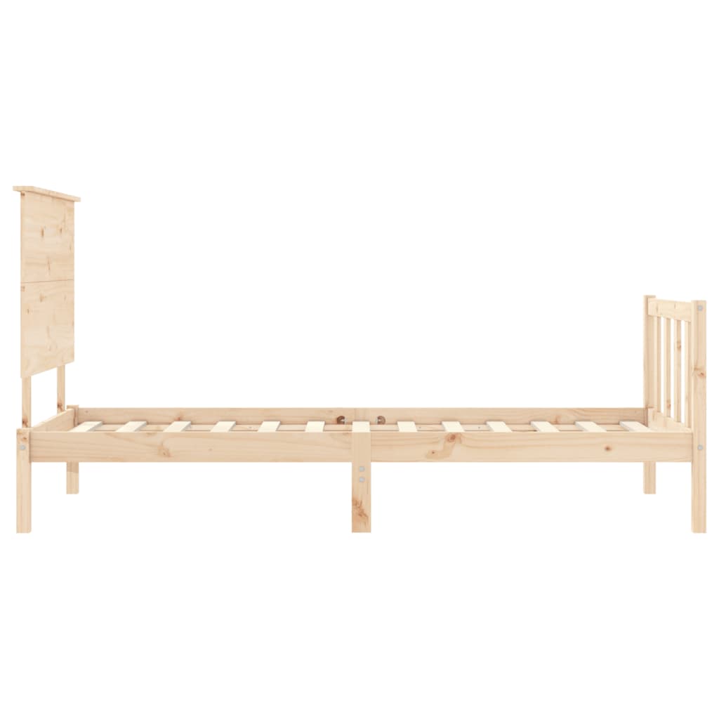 Bed Frame without Mattress Small Single Solid Wood Pine