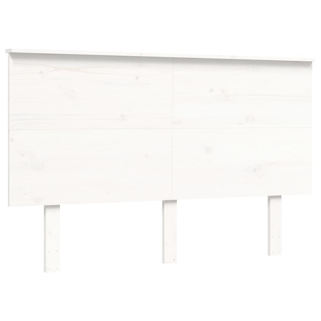 Bed Frame without Mattress White 140x190 cm Solid Wood Pine