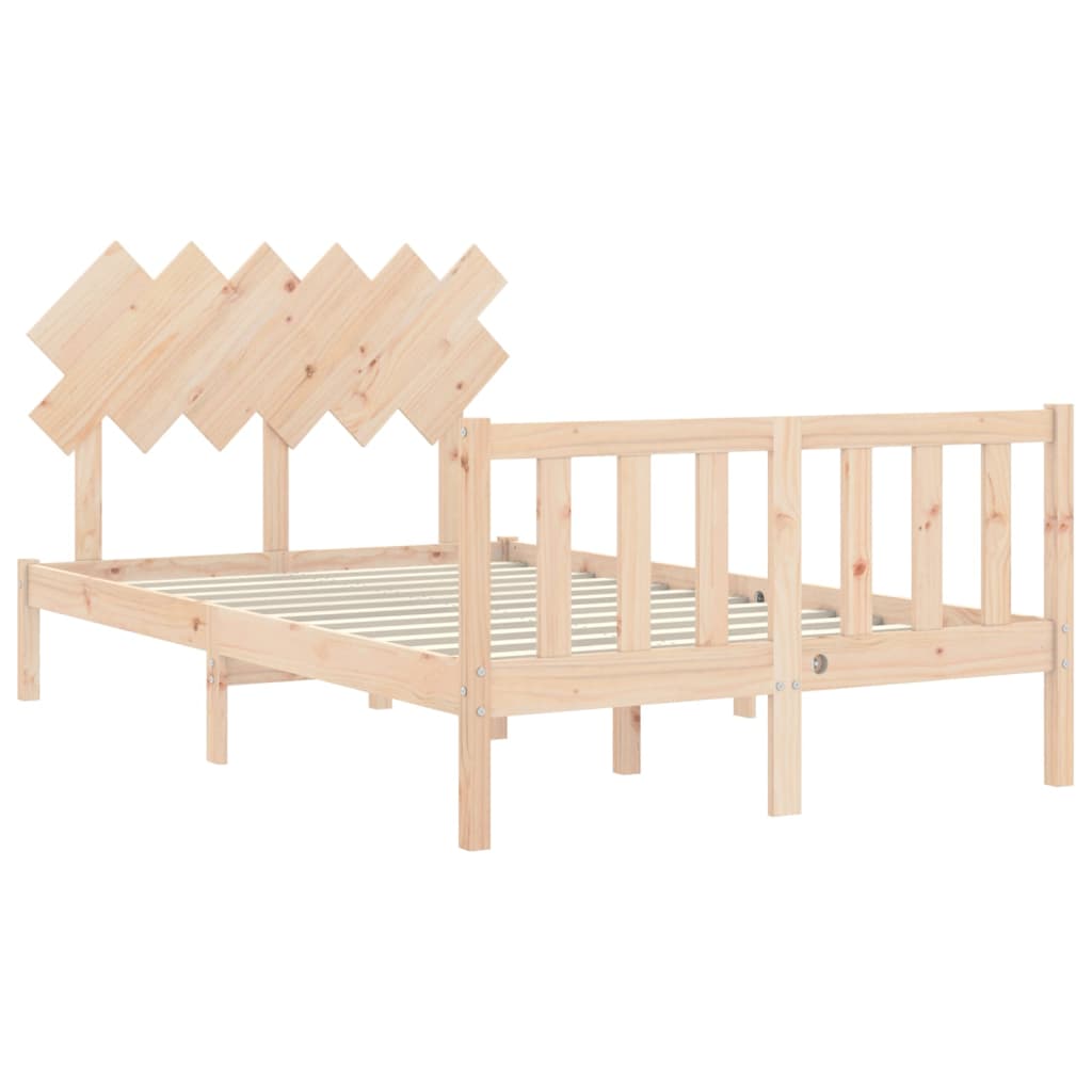 Bed Frame without Mattress 120x200 cm Solid Wood Pine