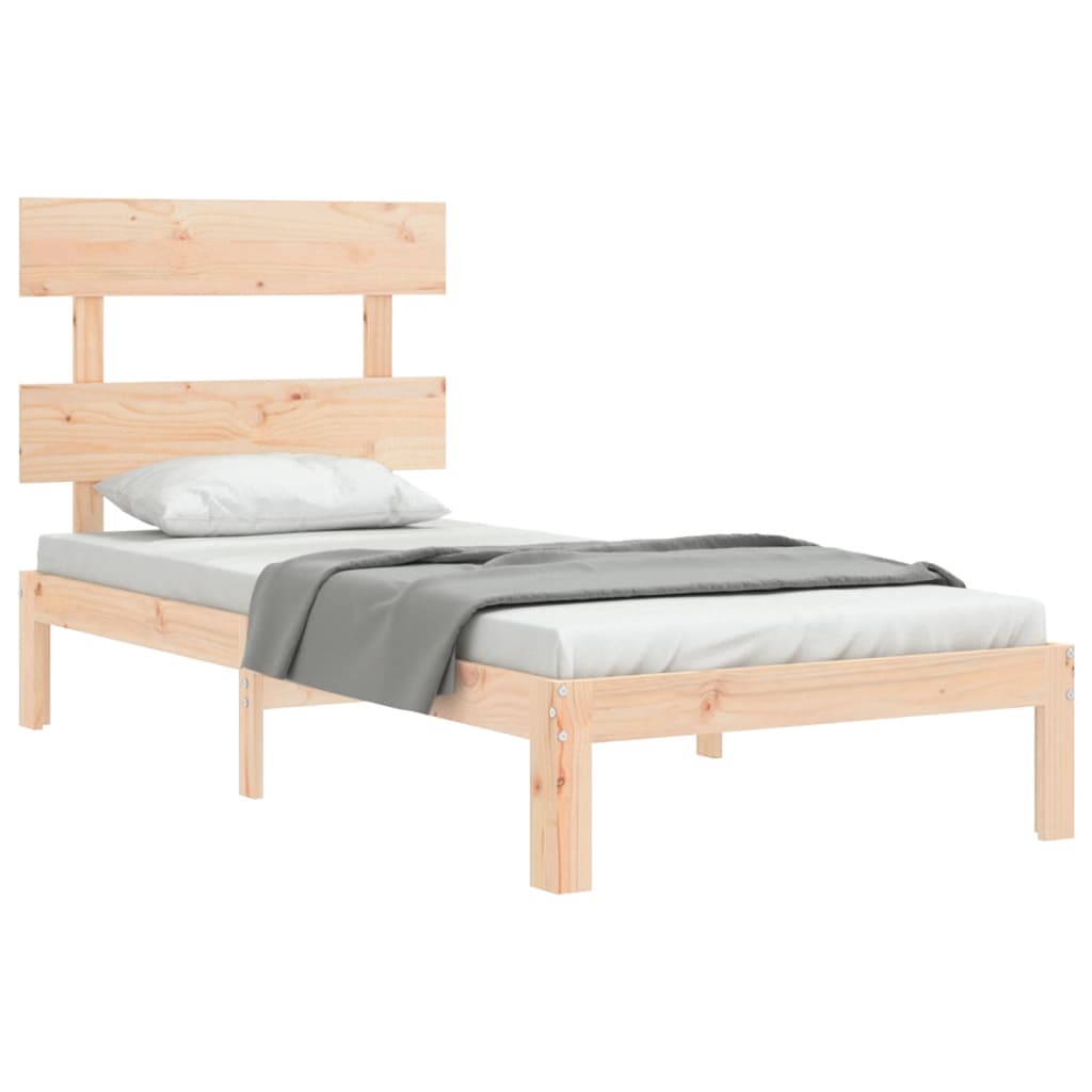 Bed Frame without Mattress Small Single Solid Wood Pine