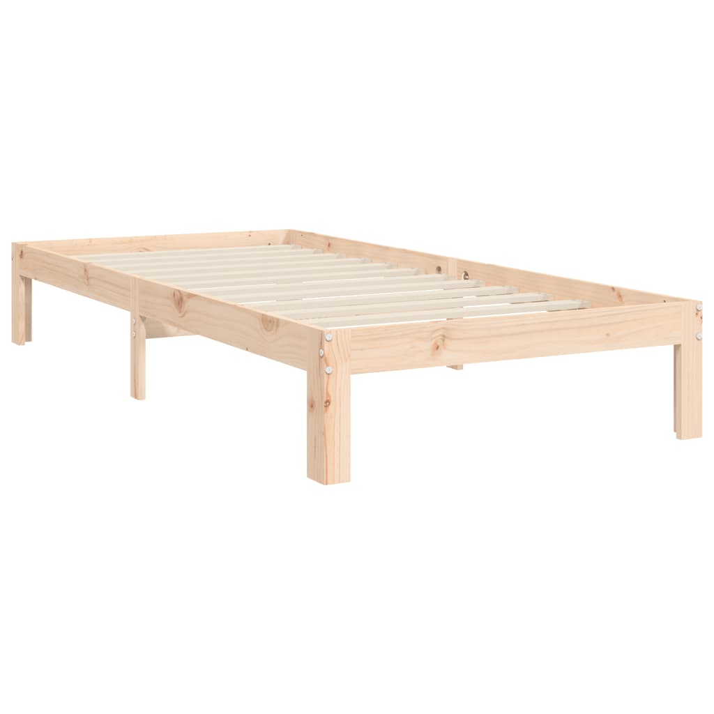 Bed Frame without Mattress Single Solid Wood Pine