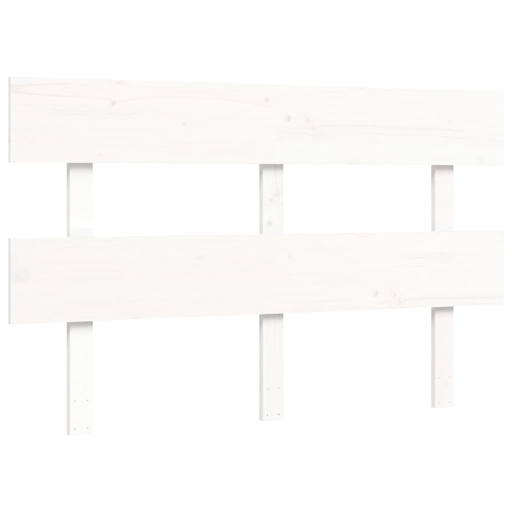 Bed Frame without Mattress White 120x200 cm Solid Wood Pine