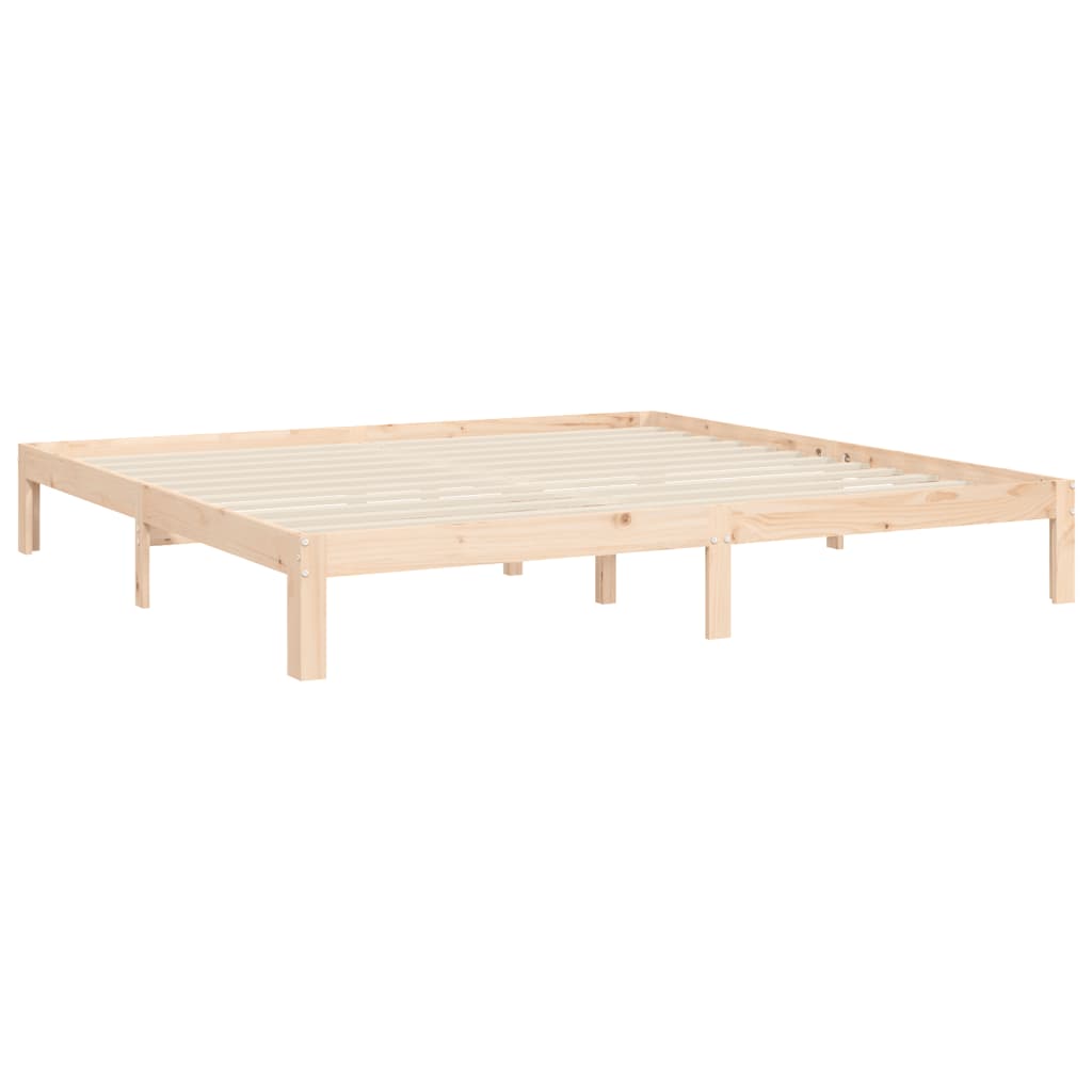 Bed Frame without Mattress 160x200 cm Solid Wood Pine