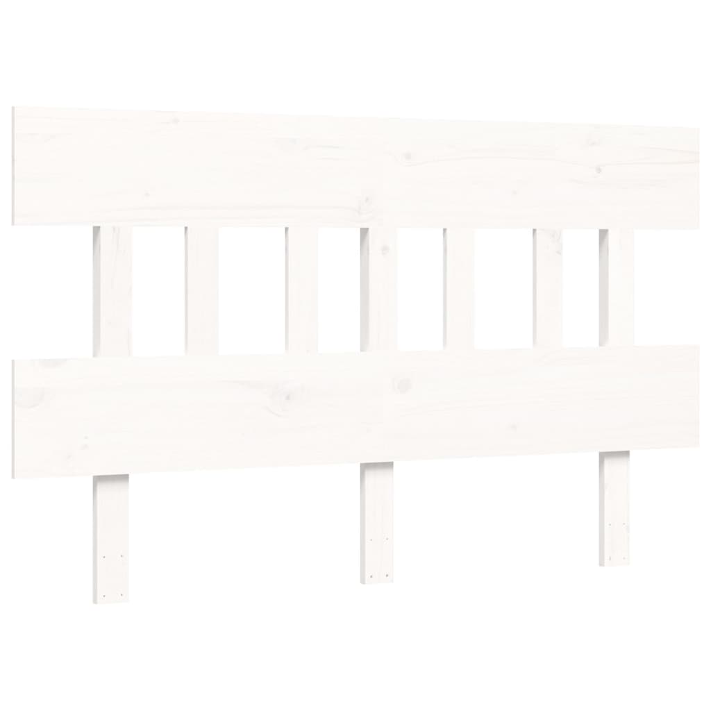 Bed Frame without Mattress White 140x200 cm Solid Wood Pine
