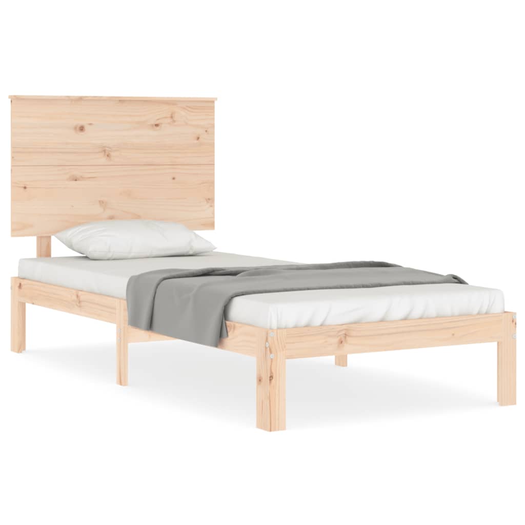 Bed Frame without Mattress Small Single Solid Wood Pine