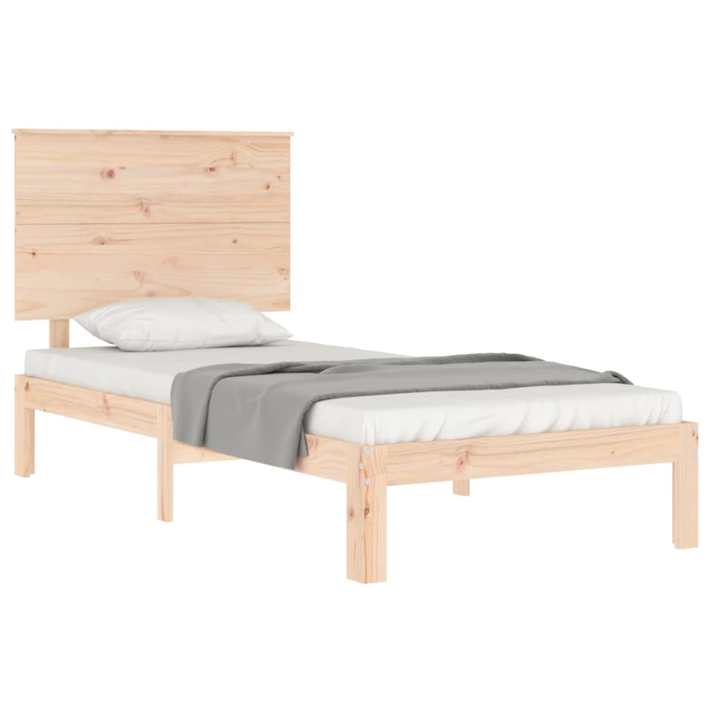 Bed Frame without Mattress Small Single Solid Wood Pine