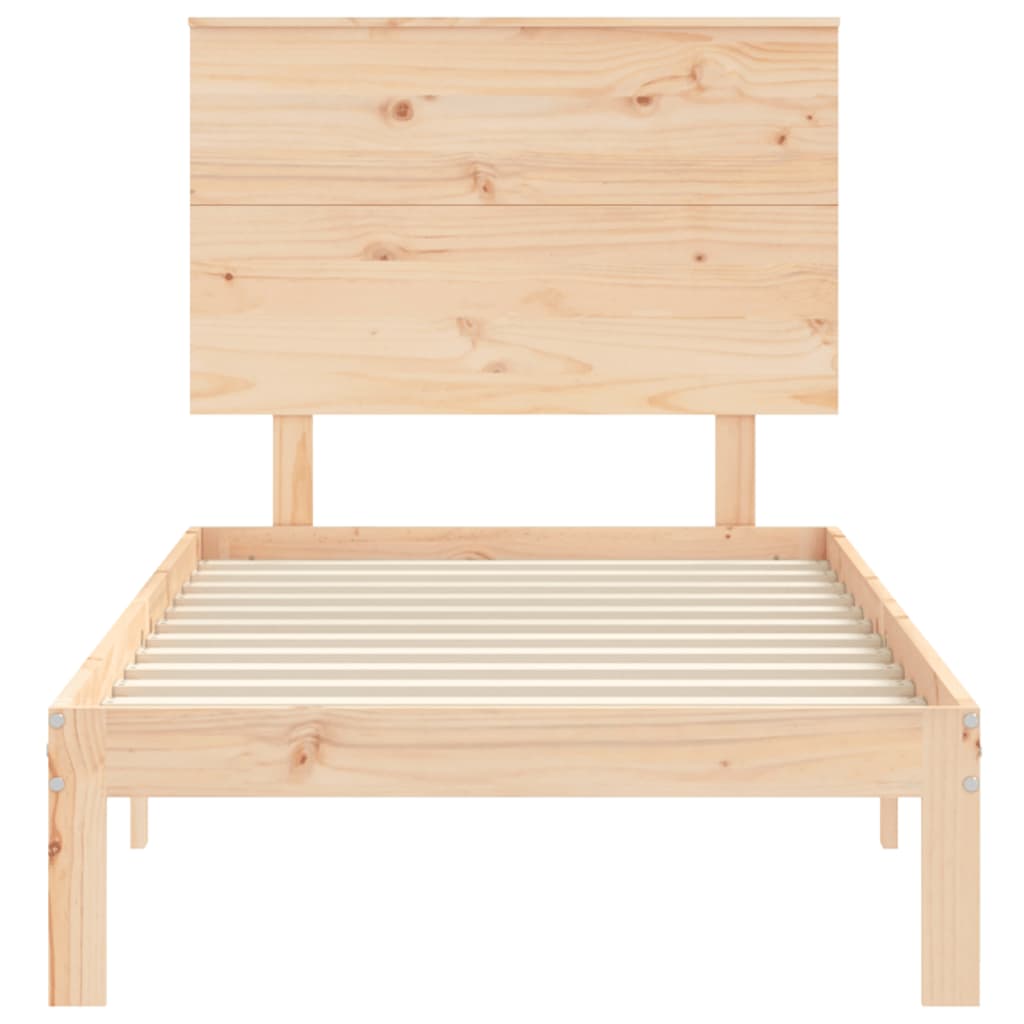 Bed Frame without Mattress Small Single Solid Wood Pine