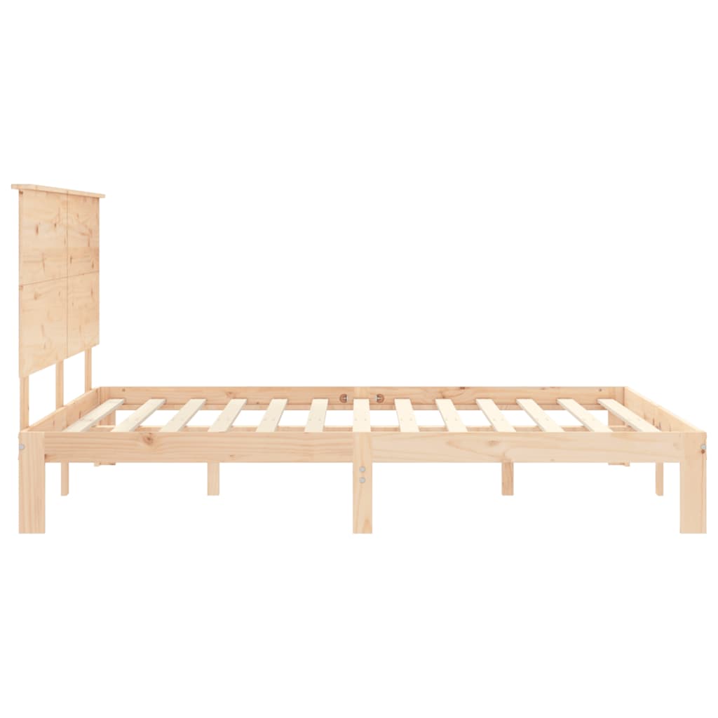 Bed Frame without Mattress 160x200 cm Solid Wood Pine